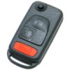 2005 Mercedes Benz S65 AMG 3-Button Flip Key Fob Remote (FCC: KR55, PN: G750686H)