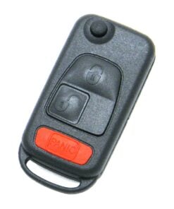 Alternative view of 1995 Mercedes Benz S350 3-Button Flip Key Fob Remote (FCC: KR55, PN: G750686H)