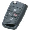 2015-2019 Volkswagen Golf 4-Button Flip Key Fob Remote (FCC: NBGFS12A01, P/N: 5G0959752BD)