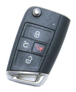 Alternative view of 2018-2020 Volkswagen Golf 4-Button Flip Key Fob Remote (FCC: NBGFS12P01, P/N: 5G6959752AN)