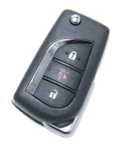 Alternative view of 2013-2015 Scion iQ 3-Button "G" Chip Flip Key Fob (FCC: MOZB95TH, P/N: 89070-21150)