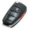2013-2017 Audi S3 4-Button Flip Key Fob Remote (FCC: NBGFS12P71, P/N: 8V0837220E, 8X0837220A, 8E0837220F)