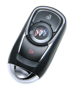 Alternative view of 2020 Buick Encore 3-Button Smart Key Fob Remote Red White Blue Logo (FCC: HYQ4EA, P/N: 13532752)