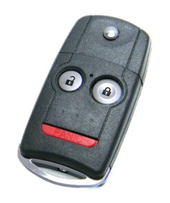 Alternative view of 2009-2014 Acura TSX 3-Button Flip Key Fob Remote Memory #1 (FCC: MLBHLIK-1T, P/N: 72147-TL0-A01)