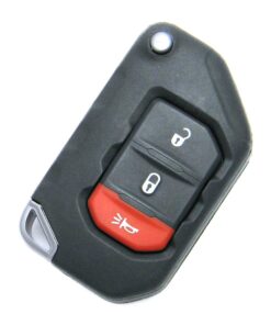 Alternative view of 2018-2024 Jeep Wrangler 3-Button Smart Key Fob Remote (FCC ID: OHT1130261, P/N: 68416782, 68292942)
