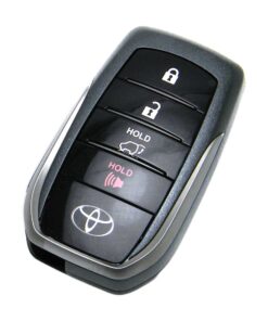 Alternative view of 2017-2020 Toyota Land Cruiser 4-Button Smart Key Fob (FCC: HYQ14FBA, P/N: 89904-60M80)