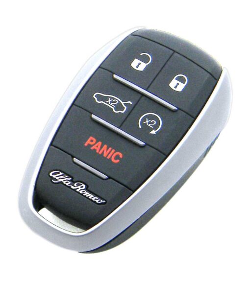 2017-2022 Alfa Romeo Stelvio 5-Button Smart Key Fob (FCC: KR5ALFA434, P/N: 6EP44LXH, 6WN70LXH)