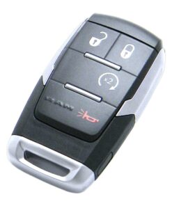 2019-2024 RAM 4500 5500 Truck 4-Button Smart Key Fob Remote Start Chrome (FCC: GQ4-76T, P/N: 68365327, 68575428, 68538049, 68547362, 68475383)