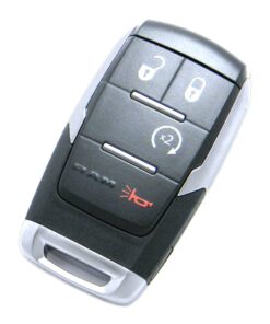 Alternative view of 2019-2024 RAM 4500 5500 Truck 4-Button Smart Key Fob Remote Start Chrome (FCC: GQ4-76T, P/N: 68365327, 68575428, 68538049, 68547362, 68475383)