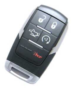 Alternative view of 2019-2024 RAM 2500 3500 Limited Truck 5-Button Smart Key Fob Remote Start Tailgate Chrome (FCC: GQ4-76T, P/N: 68375457, 68575431, 68547365, 68538052, 68475388)