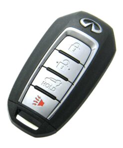 Alternative view of 2011-2013 Infiniti M56 4-Button Smart Key Fob Remote (FCC: KR5TXN1, P/N: 285E3-6SA3A)
