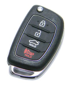 Alternative view of 2017-2018 Hyundai Elantra 4-Button Flip Key Fob Remote (FCC: OKA-NO38, P/N: 95430-F2001)