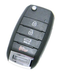 Alternative view of 2014-2015 Kia Optima 4-Button Flip Key Fob Remote (FCC: NYODD4TX1306-TFL, P/N: 95430-2T550, 95430-2T560)
