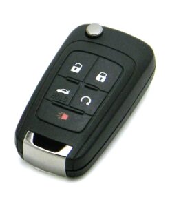 2013-2016 Chevrolet Malibu 5-Button Flip Key Fob Remote (FCC: OHT01060512, P/N: 13504199, 13500221, 23335584)