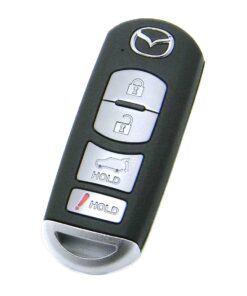 Alternative view of 2017-2019 Mazda CX-5 4-Button Smart Key Fob Remote (FCC: WAZSKE13D02, P/N: TK52-67-5RY)