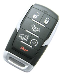 Alternative view of 2025-2026 RAM 1500 Truck 6-Button Smart Key Fob Remote Black (FCC: OHT-4882056, P/N: 68523815)